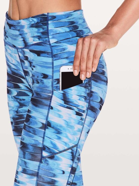 lululemon athletica Pants - Lululemon Speed Up Crop 21" Tidal Multi Size 4 W6AO8S